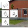FST075 LD bis 4,5 m ECO Kit Schiebetor Beschlag freitragend