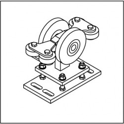 Laufrollenbock LRB160-4QG höhenverstellbar