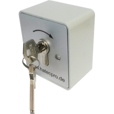 Schlüsselschalter 1-Kanal Aufputz (Metall-Gehäuse)