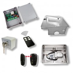 SHARK2 Komplettkit Edelstahl für 1- flüglige Tore bis 3,5m oder max 600kg