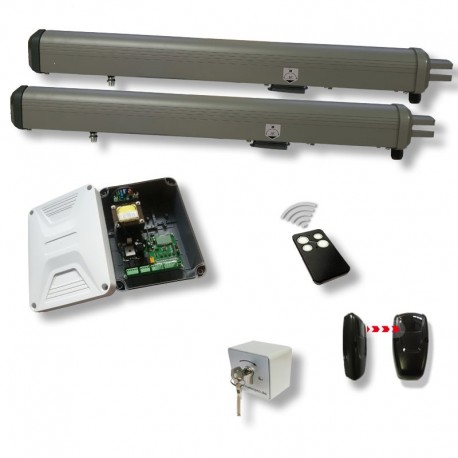Drehtorantriebsset HATECPRO SUPERSLIM2-12 KIT für 2- flüglige Tore bis 2,5 m / Flügel