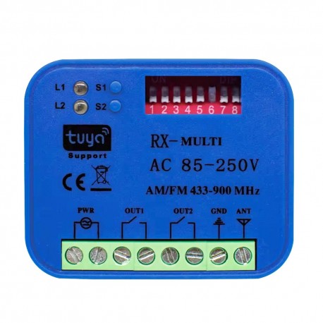 Funkempfänger extern 2- Kanal 433 Mhz MINI WLAN WIFI APP Steuerung