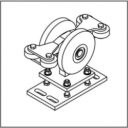 Laufrollenbock LRB192-4QG höhenverstellbar