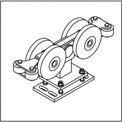 Laufrollenbock LRB192/SL-4QG höhenverstellbar