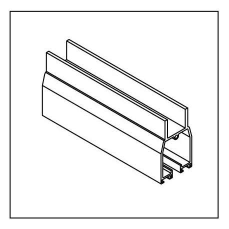 Laufrollenprofil FST083ALU, Lagerlaenge 6m