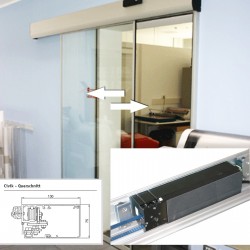 Schiebetürantrieb REX 1-flg bis 90 cm Flügelbreite